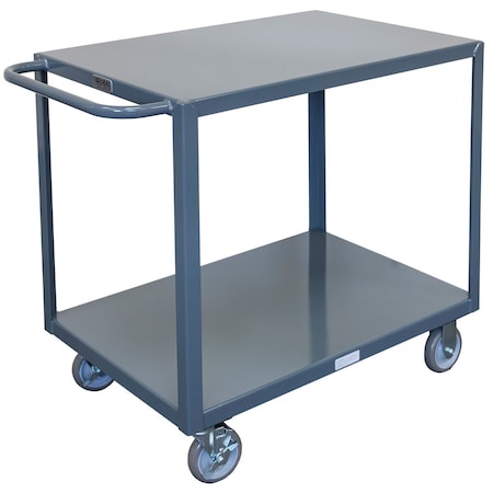 Steel Utility Cart W/2 Shelves, 1200 Lb. Capacity, 30L X 18W X 35H